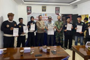 Perguruan Silat se-Kecamatan Arjosari Lakukan Deklarasi Damai