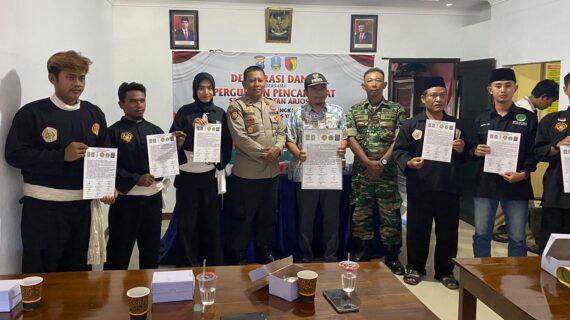 Perguruan Silat se-Kecamatan Arjosari Lakukan Deklarasi Damai